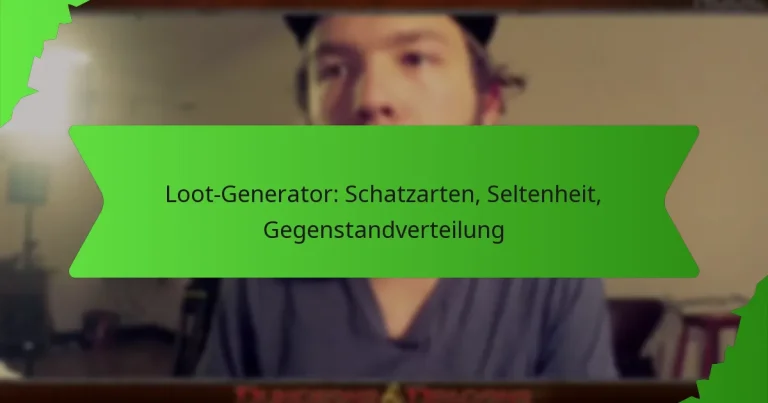 Loot-Generator: Schatzarten, Seltenheit, Gegenstandverteilung