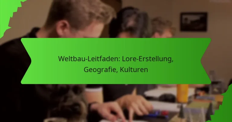 Weltbau-Leitfaden: Lore-Erstellung, Geografie, Kulturen