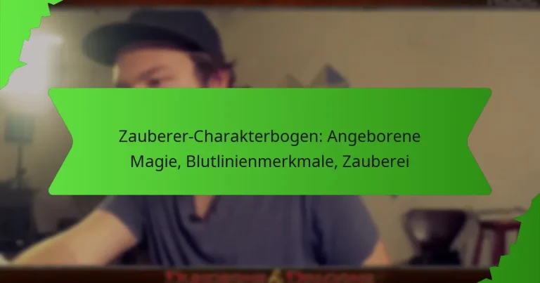 Zauberer-Charakterbogen: Angeborene Magie, Blutlinienmerkmale, Zauberei
